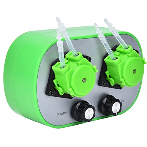 G628-2 Peristaltikpumpe, Kleine Peristaltikpumpe, Miniatur Kleine Peristaltikpumpe Automatische selbstansaugende Pumpe 100-240 V(EU Plug (19～120ml/min)*2 (G628-2-3))