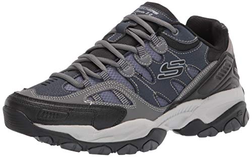 Skechers Men's Skechers Men's Sparta 2.0 Leather and Mesh Lace up Sneaker