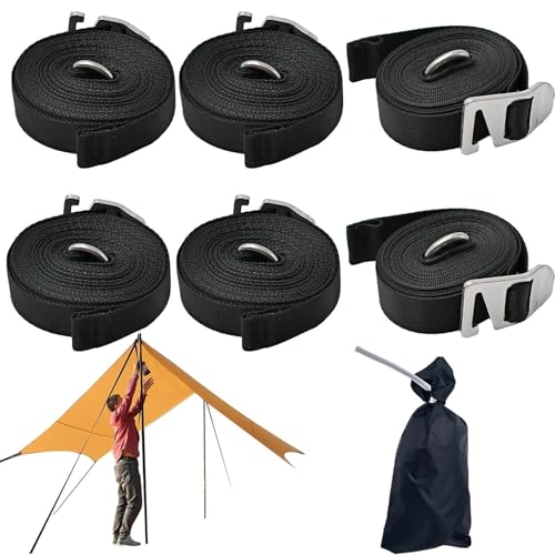 Sangles de fixation pour auvent et kayak Lot de 6 pour le camping