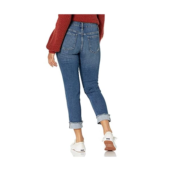 Riders-by-Lee-Indigo-Womens-Fringe-Cuff-Boyfriend-Jean Riders by Lee Indigo Women's Fringe Cuff Boyfriend Jean, Mid Wash, 16