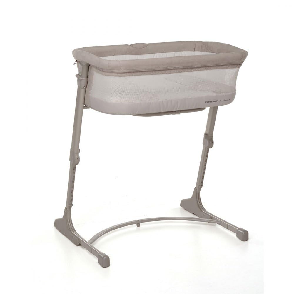 Foppapedretti iNanna Culla co-sleeping regolabile in altezza, per Bambini dalla nascita a 6 mesi (fino a 9 Kg), Greige