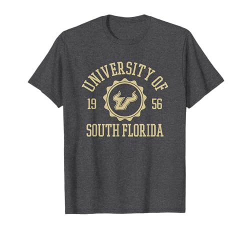 South Florida Bulls Stamp Dark Heather Officially Licensed T-Shirt