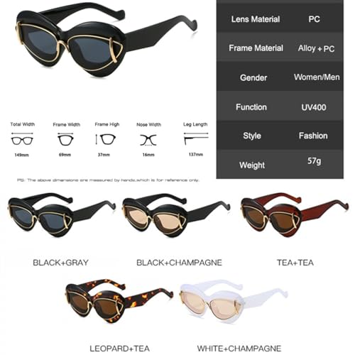 Lunettes de soleil œil de chat rétro pour vos journées en terrasse et plage - 7
