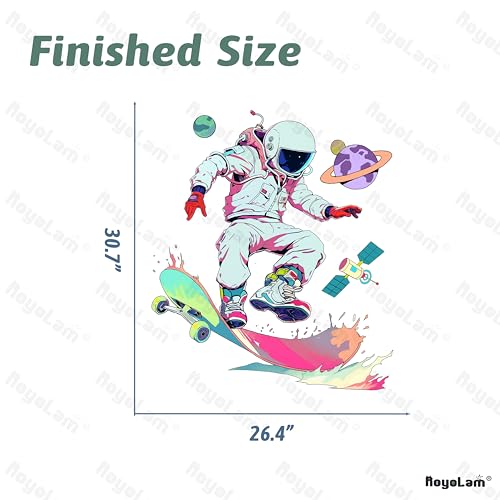 Vinilo Decorativo Astronauta RoyoLam 2 Hojas 60x44 cm miniatura 5