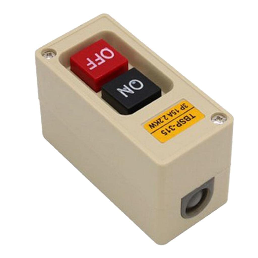 BNF TBSP-315 3 Phase 2.2Kw 15A Power Push Button Switch Station ON/OFF Lock Tend