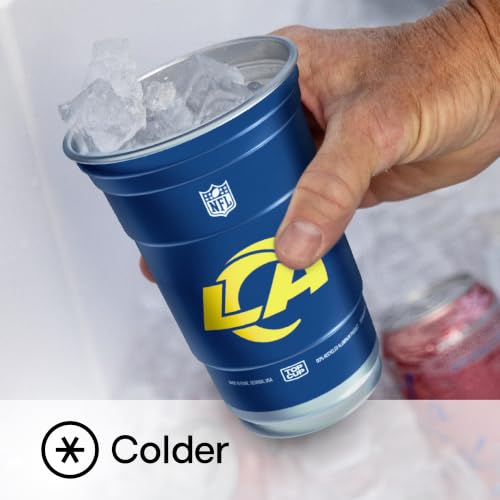 Top Cup NFL Los Angeles Rams Aluminum Party Cups, 20oz, 20 Count by Top Cup - Used condition - Image 2