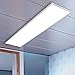 LED Panel Pendel weiß, 105x30cm, 42W LED Bürolampe als Pendelleuchte, neutralweiß, Büroleuchten, Deckenleuchte