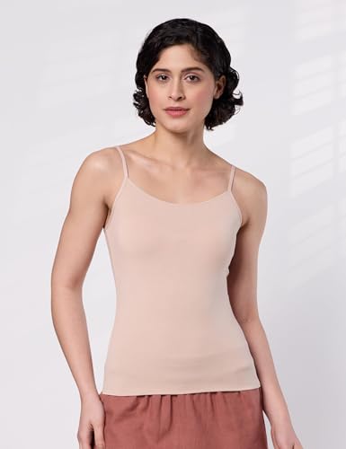 Image of Symbol Premium Women's Modal Elastane Stretch Camisole with Adjustable Straps | Anti Microbial Finish