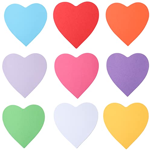 90 peças de recortes de coração de papel com corações em forma de coração de 14 cm grandes recortes