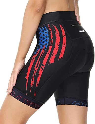 OUOKK Short feminino acolchoado para ciclismo, roupa íntima, ciclista, com enchimento 4D, super leve