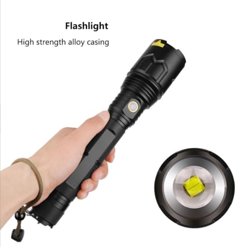 Lampe de poche portable étanche longue distance et torche réglable solide - 2