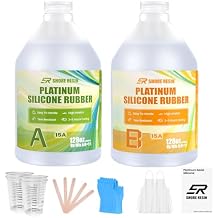 2 Gallon Platinum Cure Silicone for Mold Making 15A Flexible, Tear-Resistant, Food-Safe Casting Silicone for High-Detail Professional & Industrial Projects