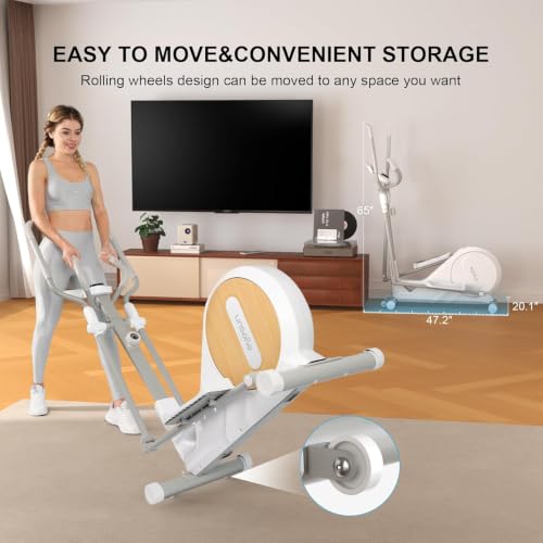 Image of NEW Updated Elliptical Machine for Home,16-Level Resistance Elliptical Exercise Equipment, Hyper-Quiet Magnetic Driving System, 330 LBS Loading Capacity, Elliptical Trainer with LCD Monitor