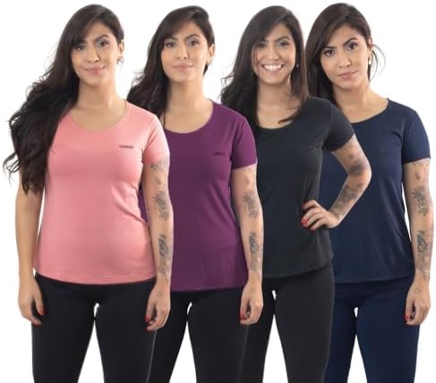 Kit 4 Camisetas Feminina Dry FIT Sports by ZAROC