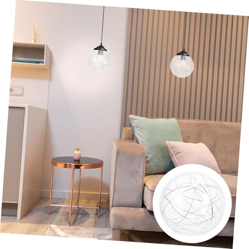 Pantalla de cristal desmontable para lámpara de araña plata 6