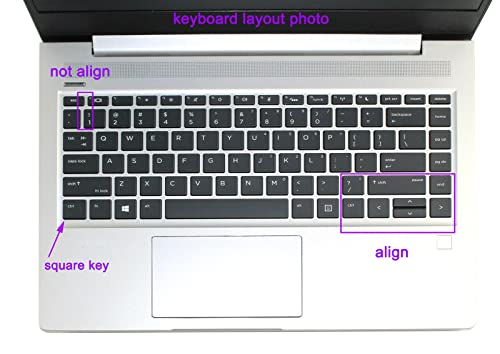 Protector de Teclado Silicona Compatible HP ProBook 14" Rosa miniatura 2