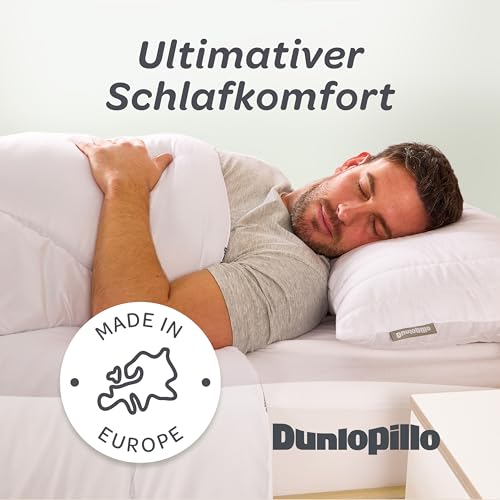 Dunlopillo Kopfkissen 40x80 - Premium Schlafkissen | Oeko-Tex Zertifiziert Kissen für Allergiker | Perfekte Bettkissen | Polster, Kopfpolster, Kissen Bett 40 x 80 cm | Pillow for Sleeping
