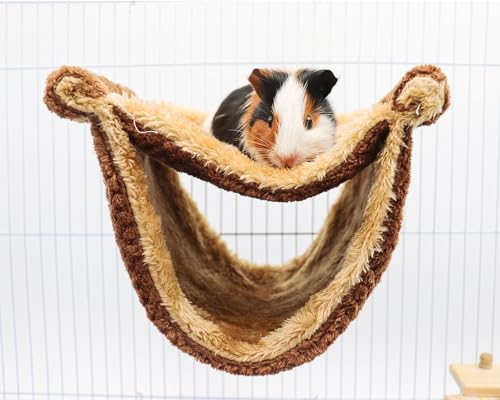 Image of Rat Cage Accessories, Rat Hammock with Warm Soft Fluff, Rat Hammock for Cage, Birds Nest, Sleeping Bed, Cage Accessories for Rat, Hamster, Squirrel, Conure, Sugar Glider, Small Guinea Pig