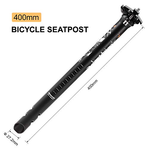 Espigão de selim, Romacci Espigão de selim de bicicleta 27,2 mm / 31,6 mm 400 mm Tubo de selim de es