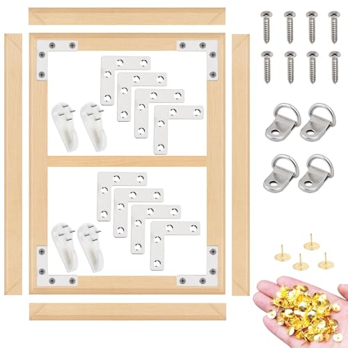 EVNEED DIY Canvas Stretcher Bars 2 Pack 24x36 Inch Removable