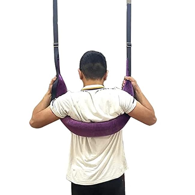 Hanging Horizontal Bar Lumbar Disc Sling Spine Rehabilitation Strap, Support Hanging Horizontal Bar Tractor Waist Belt Buckwheat Husk Inner