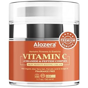 Vitamin C Face Cream 1.7 oz – Anti Aging Moisturizer for Face with Peptides, Vitamin E, and Hyaluronic Acid – Deep Hydration, Wrinkle Repair, and Vitamin C Cream for Face and Body