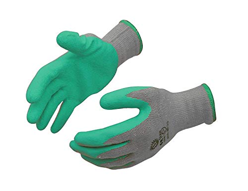 Image of Industrial Gloves Garden Household work Gloves Anti-Slip Grip for Gardening, Farming, Cleaning, Warehouse & Outdoor Work (Green) -Pack of 5