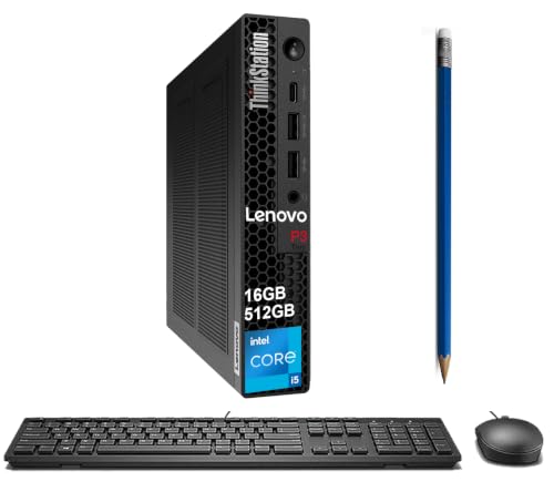 Image of Lenovo ThinkStation P3 Tiny Workstation Desktop (Intel i5-14500 vPro (> Ultra 7 155U), 16GB DDR5, 512GB SSD), MFF for Engineer, Designer, Support 8K Display, > ThinkCentre M70q M75q M90q, Win 11 Pro