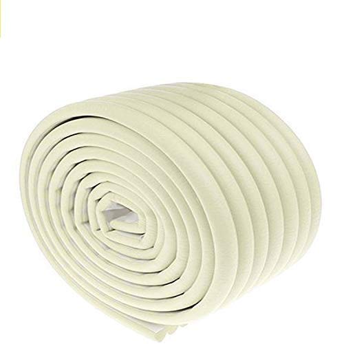 Image of SYGA Baby Safety Strip Furniture Edge Guard Cushion Corner Cover with Tape Infant Bump Protector - Off White