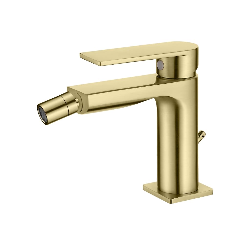 Robinet mitigeur Bidet Alpha - Installation facile, finition premium - Design élégant et durable (or brossé)