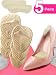 Heel Cushion Inserts (5 Pairs: 10 Pieces) - Ball of Foot Cushions -Shoe Inserts -heel pads- Metatarsal Pads for Women- High Heel Inserts for Women -shoes too big - for Pain Relief from Neuroma, Bunion