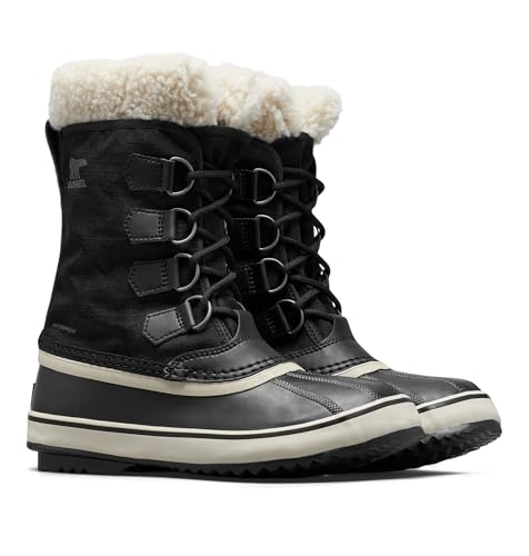 Sorel Women's Winter Carnival Boot Waterproof, Black/Stone, 11 by Sorel - Image 3