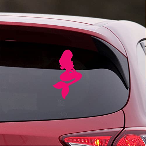 Image of Beautiful Mermaid 1 (Pink) (Set Of 2) Premium Waterproof Vinyl Decal Stickers For Laptop Phone Accessory Helmet Car Window Bumper Mug Tuber Cup Door Wall Decoration