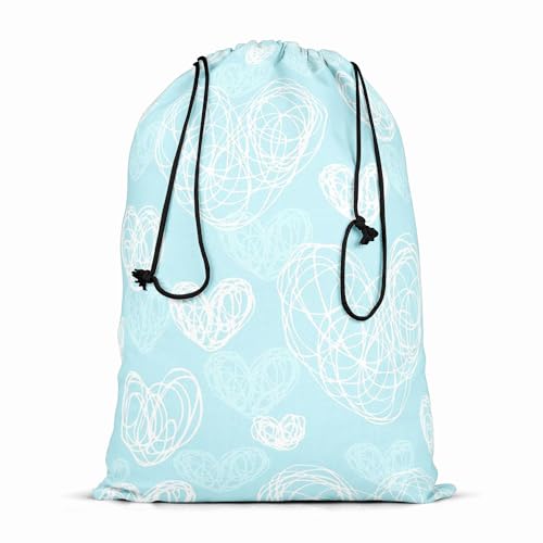 Image of ArtzFolio Romantic Doodle | Reusable Sack Bag | Bag for Gym, Storage, Vegetable & Travel