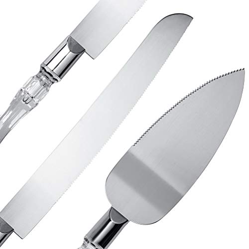nuoshen Wedding Cake Knife and Server Set Gifts for Wedding, Anniversary, Engagement, Birthday Party… - Image 3