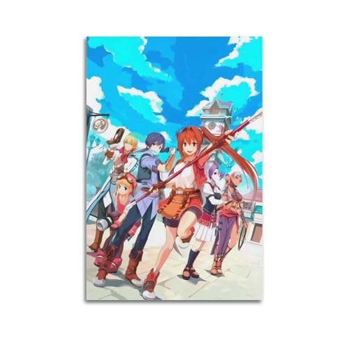 CZJHUDSU Póster decorativo de la leyenda de Game Heroes, lienzo para pared e impresión artística moderna para decoración de dormitorio familiar, 40 x 60 cm