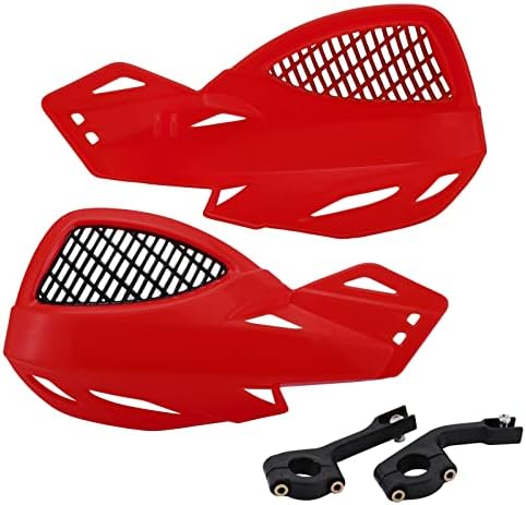 HTBCCHB Hand Guards for Motorcycle,Universal Motorcycle Hand Guards Wind Protector for Pit Bikes Handguard,Dirt Bike Motocross Accessories for off Road ATV Universal 7/8" 22mm-Red