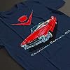 1959 Cadillac Series 62 Men's T-Shirt Navy Blue #3