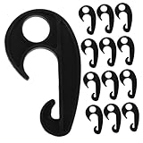 Toyvian 20個入り 車のカーゴネット用プラスチックフック バンジーコード対応 キャノピー サンシェード テント タープ固定用 多機能 安定装着