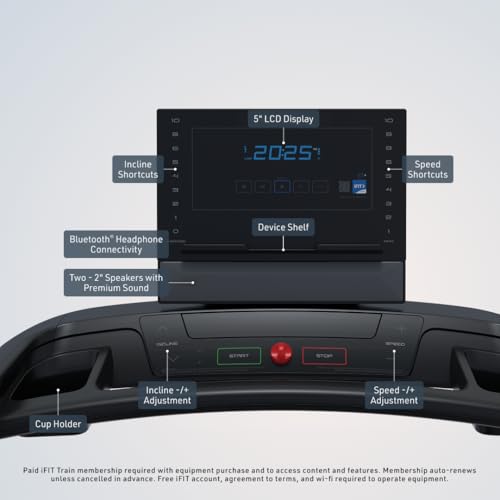 Image of NordicTrack T Series 7 Treadmill with 1-Month iFIT Train Membership | Included iFIT Train Membership Utilizes SmartAdjust Technology to Automatically Modify Your Speed and Incline Levels