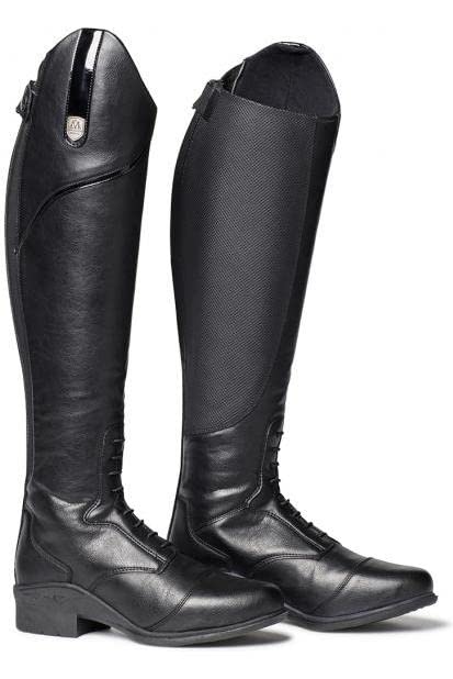 Mountain HorseWomens Veganza Long Riding Boot - Black Footwear Calf Size - Regular/Wide, Footwear Size - 37