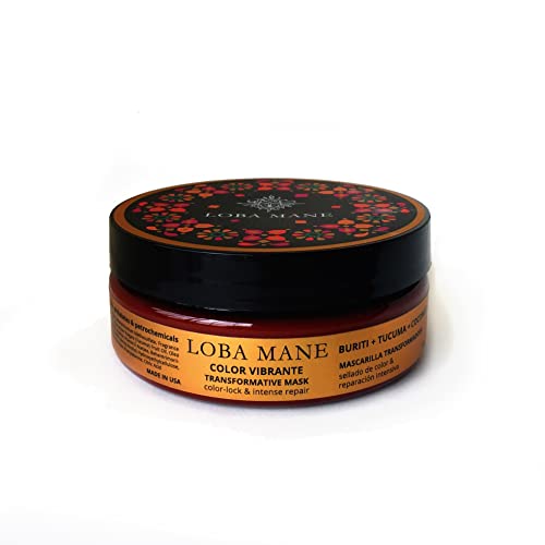 Loba Mane Transformative Mask Deep Conditioning Treatment for Dry Damaged Thick Coarse Wavy Curly Hair Types, Color Safe, Natural & Organic (5oz)