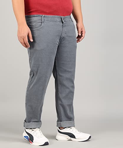 Image of STUDIO NEXX Regular Fit Cotton Lycra Blend Black Jeans