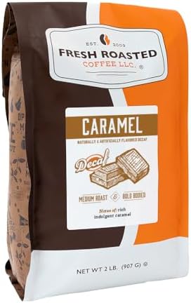 Amazon.com : Fresh Roasted Coffee, Decaf Hazelnut Flavored Coffee, 2 lb ...