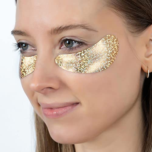 Miss Spa Under Eye Patches Brightening De-Puffing Eye Masks With Caffeine B3 Vitamins, Hydrating Eye Masks For Wrinkles Fine Lines Gold Under Eye Patches Skin Care, Dermatologist Tested (4 Pairs) #TOP6