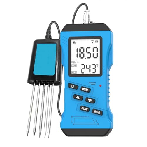 WaaYb 7 in 1 Tester del Suolo, Tester di Npk, misuratore CE, PH, umidità, Temperatura, conducibilità, Test di fertilità Digitale sensibile del Suolo ad Alta precisione PH Detection