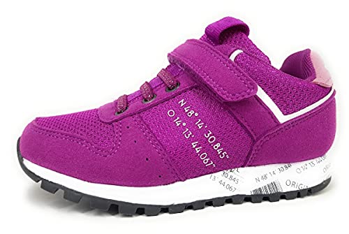 Richter Kindersandale Mädchen - Rosa Klett Freizeitschuhe Aus Veloursleder