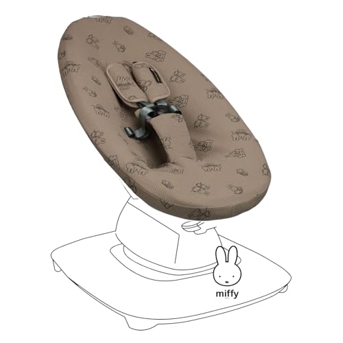 Ukje Protective Cover Compatible with 4moms RockaRoo or MamaRoo 5, Multi-Motion Baby Swing, Baby Swing Liners, Baby Rocker Cover, Easy to Install, Easy to Wash, Handmade in Europe - Miffy