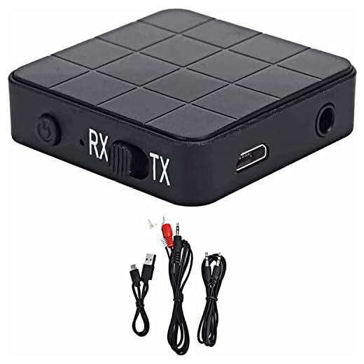 Bluetooth 5.0 ljudsändare / mottagare, 2 i 1 bärbar 3,5 mm trådlös ljudadapter för dator, bärbar dator, stereoanläggning, headset, smartphone, MP3-spelare, CD