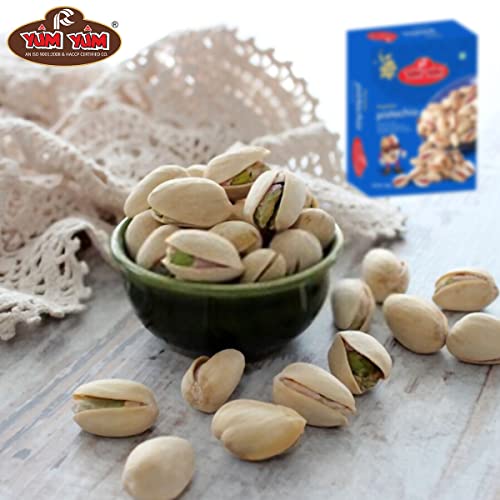 Image of YUM YUM Roasted Salted Pistachios 200g (Pack of 2-100g Each)